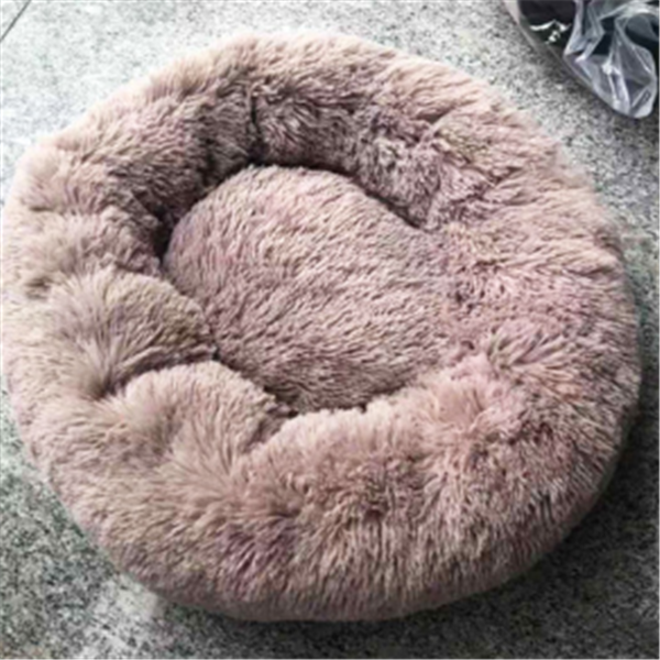 Almohada Redonda de Pelo Largo para Gatos con Funda Antideslizante — imagen 8