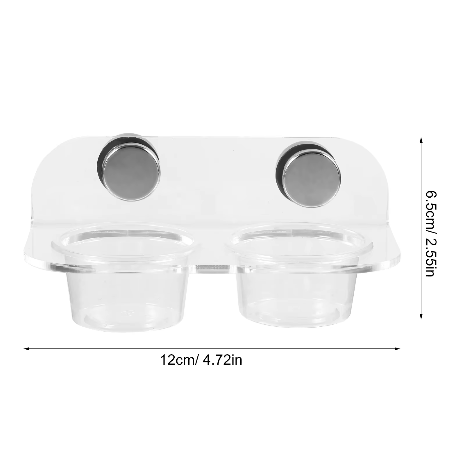 Comedero Magnético Para Reptiles, Tazón Transparente y Duradero de Agua y Alimento Para Geckos y Lagartijas, Herramienta de Alimentación Para Mascotas Reptiles — imagen 6