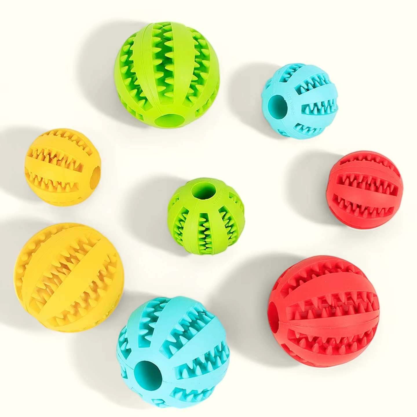 Pelotas de juguete para perros con fugas de agua, rompecabezas para mordisqueo, juguetes antifriques y de entrenamiento contra morder — imagen 3