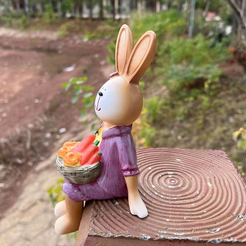 Decoración de Conejitos de Resina — imagen 4