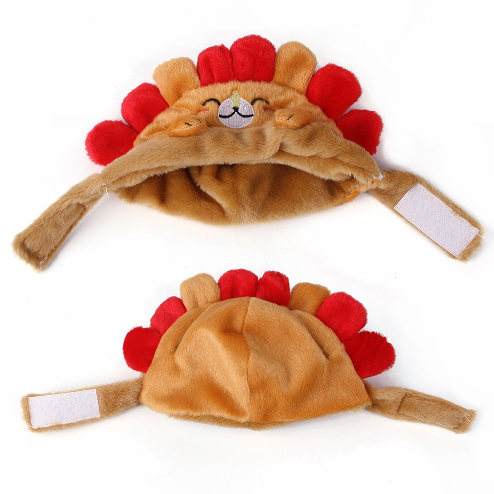 Cute Hedgehog Pattern Pet Head Cover Windproof Outdoor Decorative Mask for Cats and Small Dogs — image 4