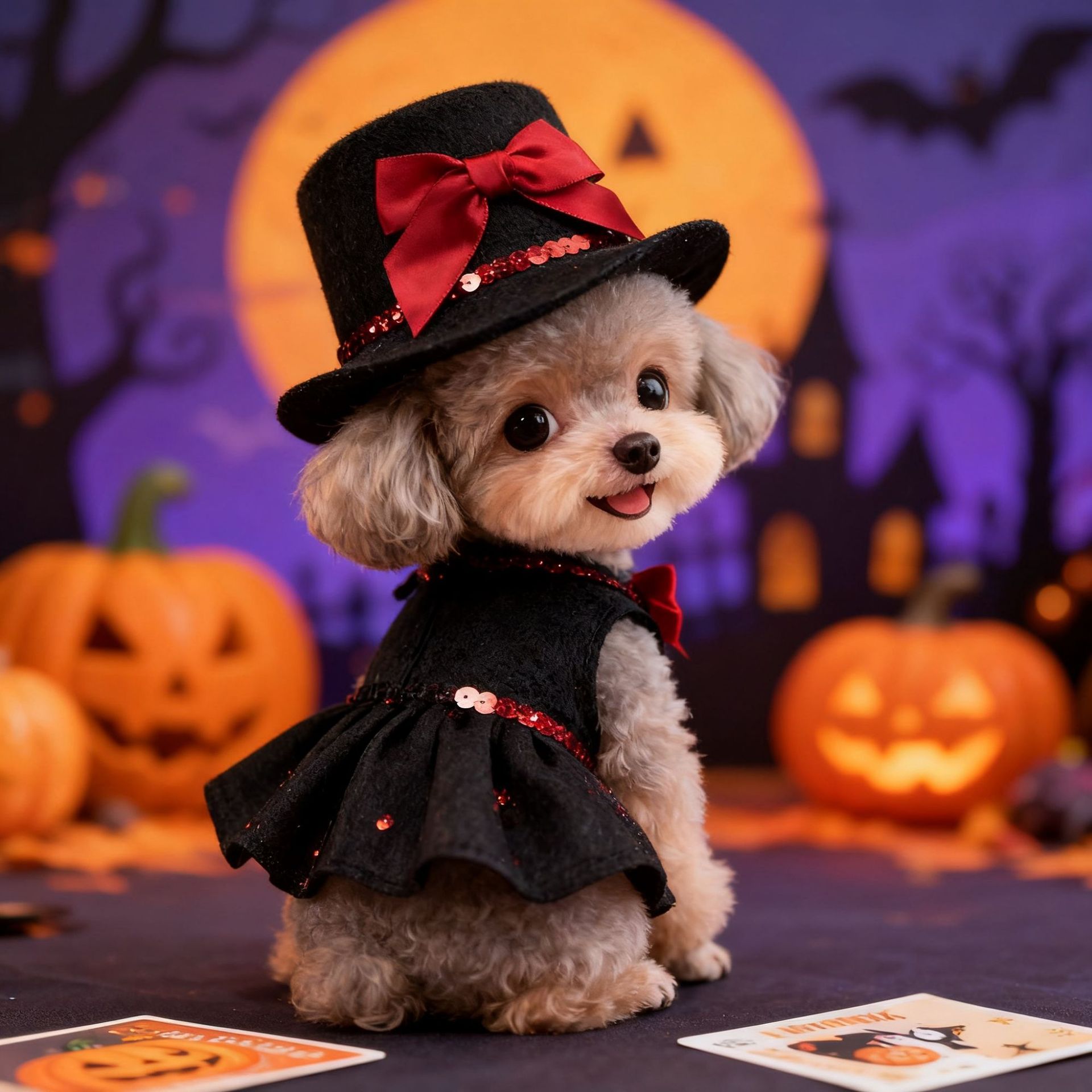 Sombrilla de Fiesta para Mascotas Serie Completa de Animales Miniatura Navidad Halloween Cumpleaños — imagen 4