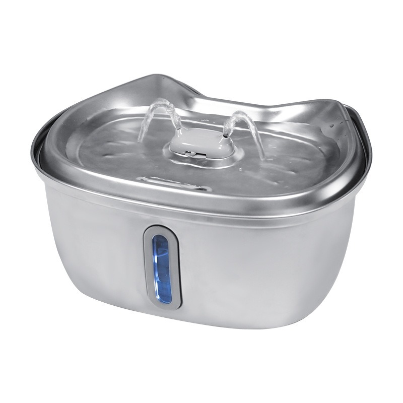 Stainless steel pet water dispenser fully automatic water circulation filtration water feeder cat water dispenser — image 2