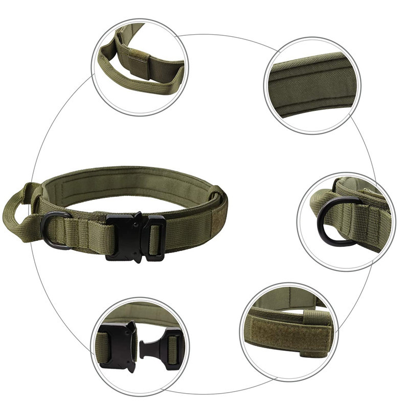 Collar Táctico para Perros - Collar de Nylon Exterior para Canes Grandes y Medianos - Collar para Perro — imagen 4