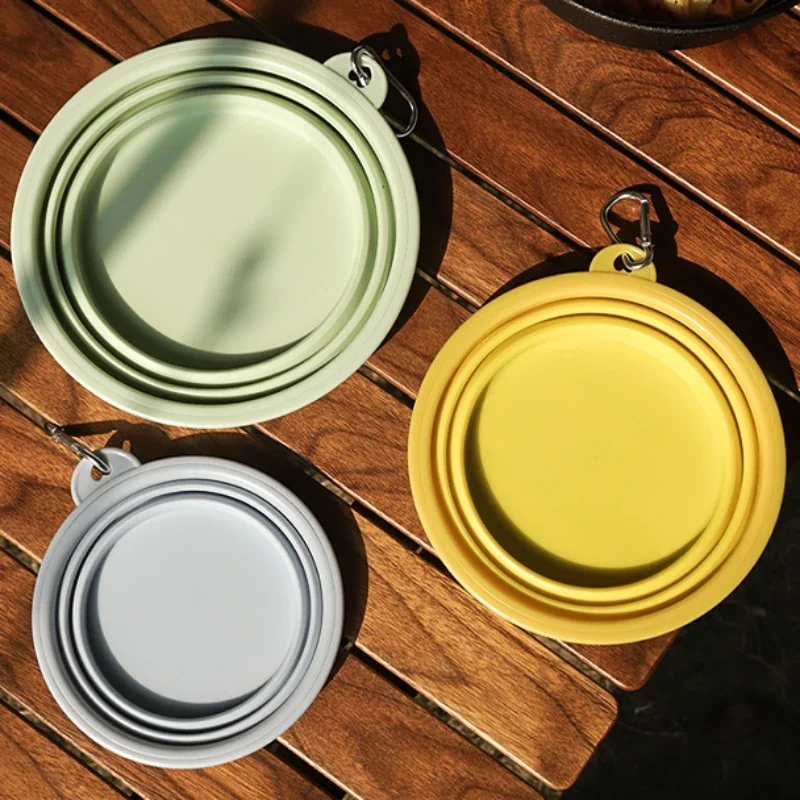 Comedor Portátil de Mascotas Reutilizable en Silicón para Perros y Gatos - Tazón de Alimento y Agua Outdoor — imagen 5