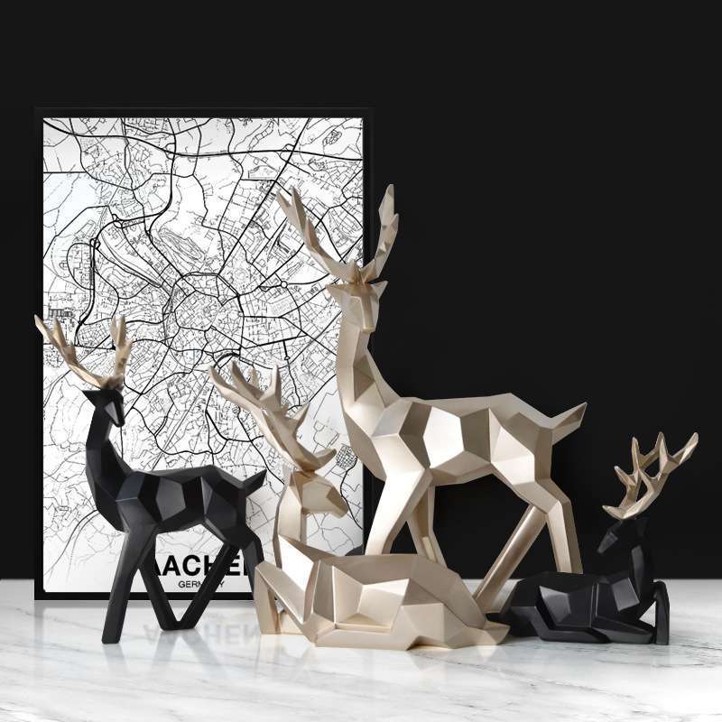 Home Fortune Deer Resin Decoration Home Decoration Living Room Decoration — image 5