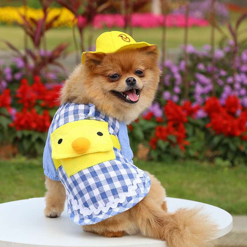 Ropa de Accesorio para Mascotas con Ducky Temática de Niños - Traje de Pájaro Amarillo para Perros y Gatos — imagen 2