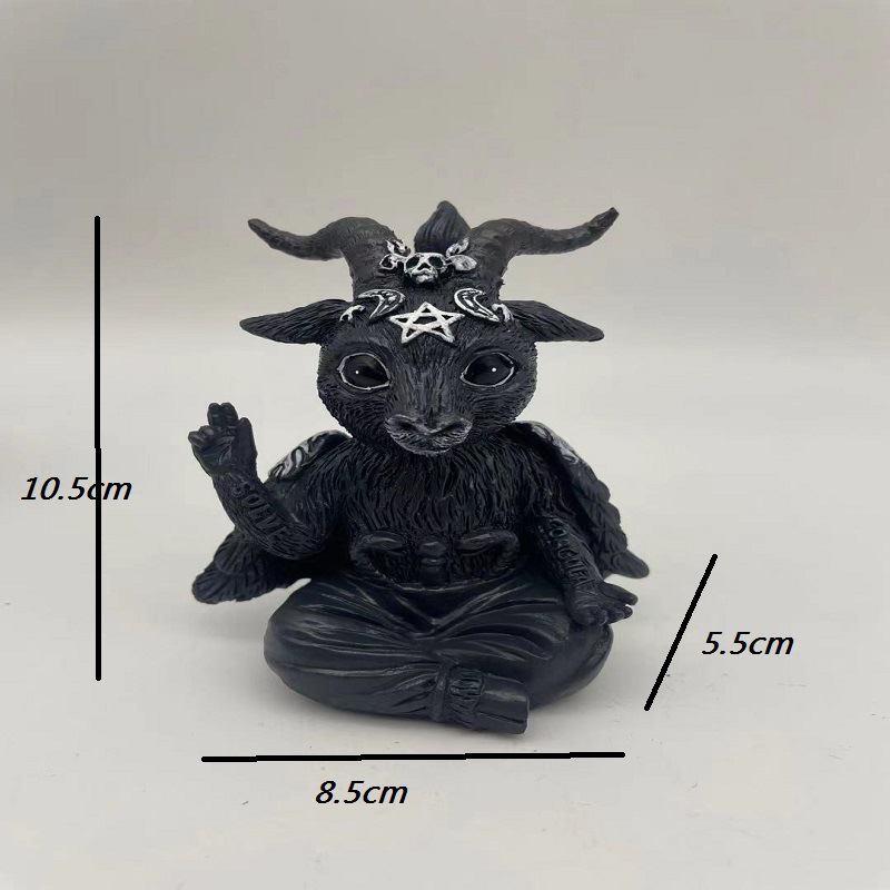Figura de Arte de Gato Mágico de Resina para Decoración de Halloween — imagen 6