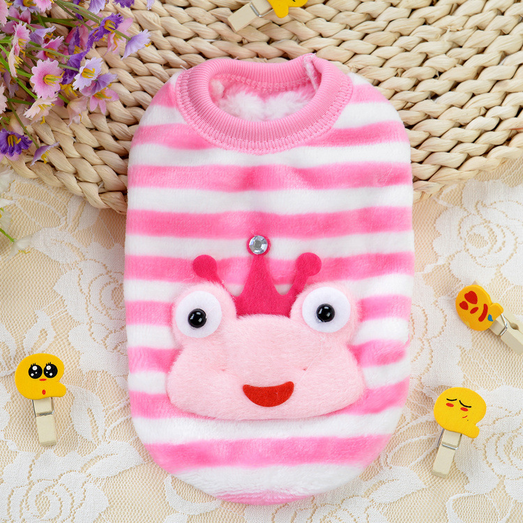 Flannel Milk Dog Clothes Small Dog Puppy Cat Dog Autumn And Winter Clothing Pet Rabbit Teacup Dog Warm Vest — image 8