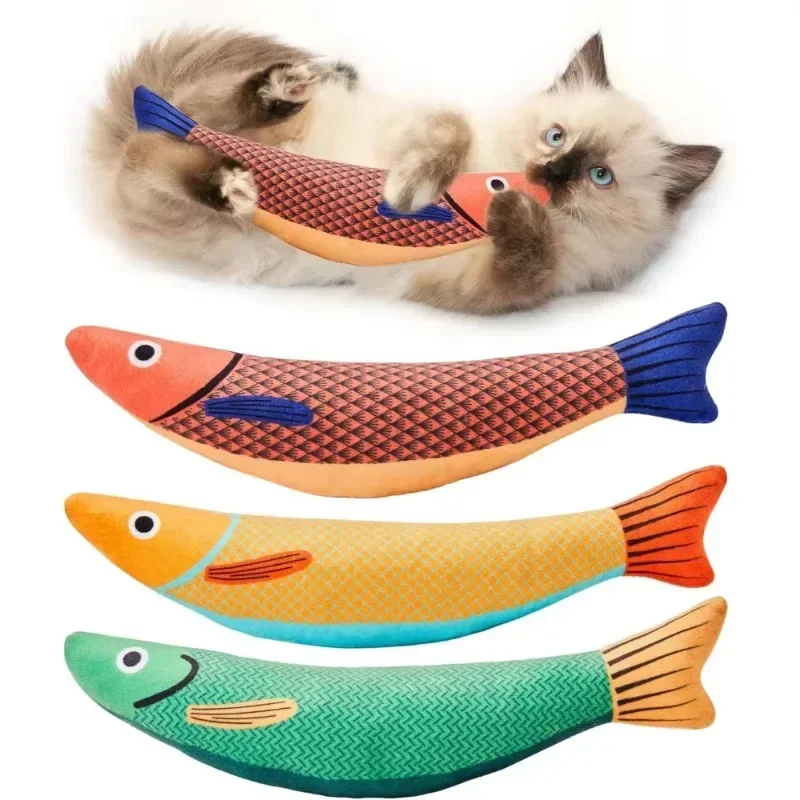 Cat toys catnip fish teeth grinding bite resistant — image 2