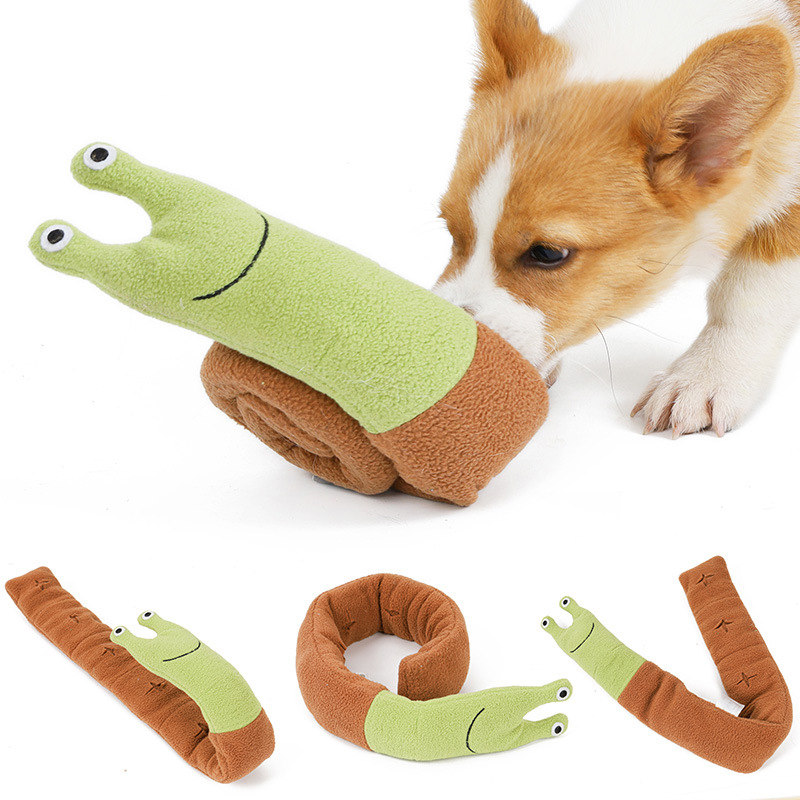 Snail Sniff Pet Toy Plush Molar Intelligence Puppy Toy Voice Interaction Pet Products — image 3