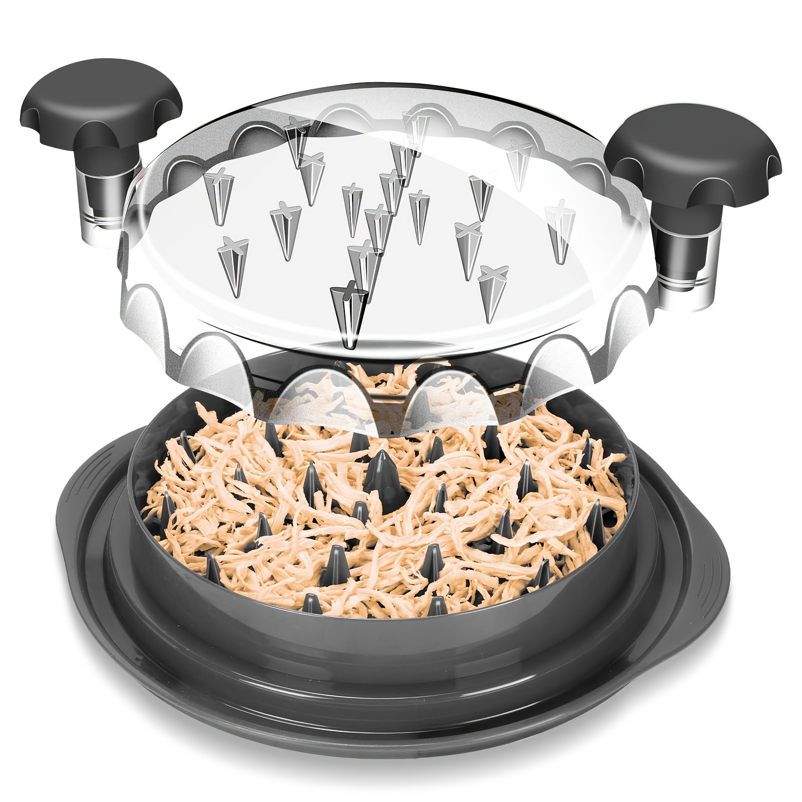 Chicken Shredder machine chicken shredder shredding separation meat mincing machine transparent cover — image 1