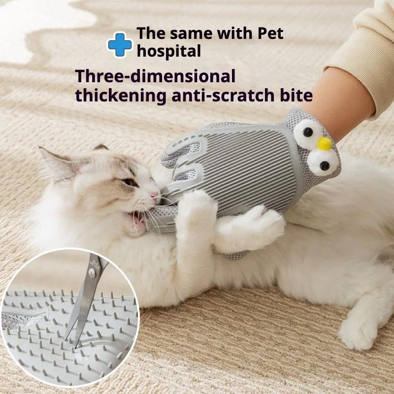Guantes y Cepillos de Aseo para Mascotas 2 en 1 para Gatos y Perros, Guantes de Masaje y Eliminación de Pelo de Alta Eficiencia, Eliminación de Pelo de Doble Cara, Protección Antiarañazos y Antimordeduras, Limpieza y Aseo — imagen 4