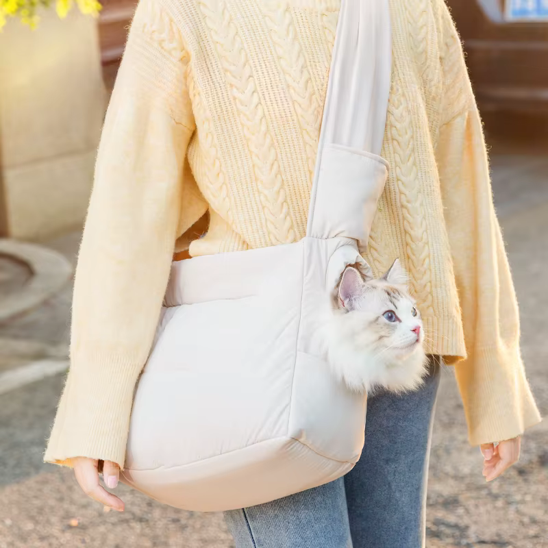 Mochila de Hombro para Mascotas - Bolsa de Transporte para Gatos y Perros - Aislante Caliente para Viajes al Aire Libre — imagen 3