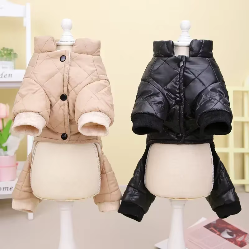 Ropa para perros: prendas de algodón acolchado impermeables para nieve, otoño e invierno — imagen 3