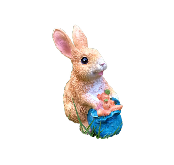 Decoraciones de conejos para exterior simulados — imagen 1