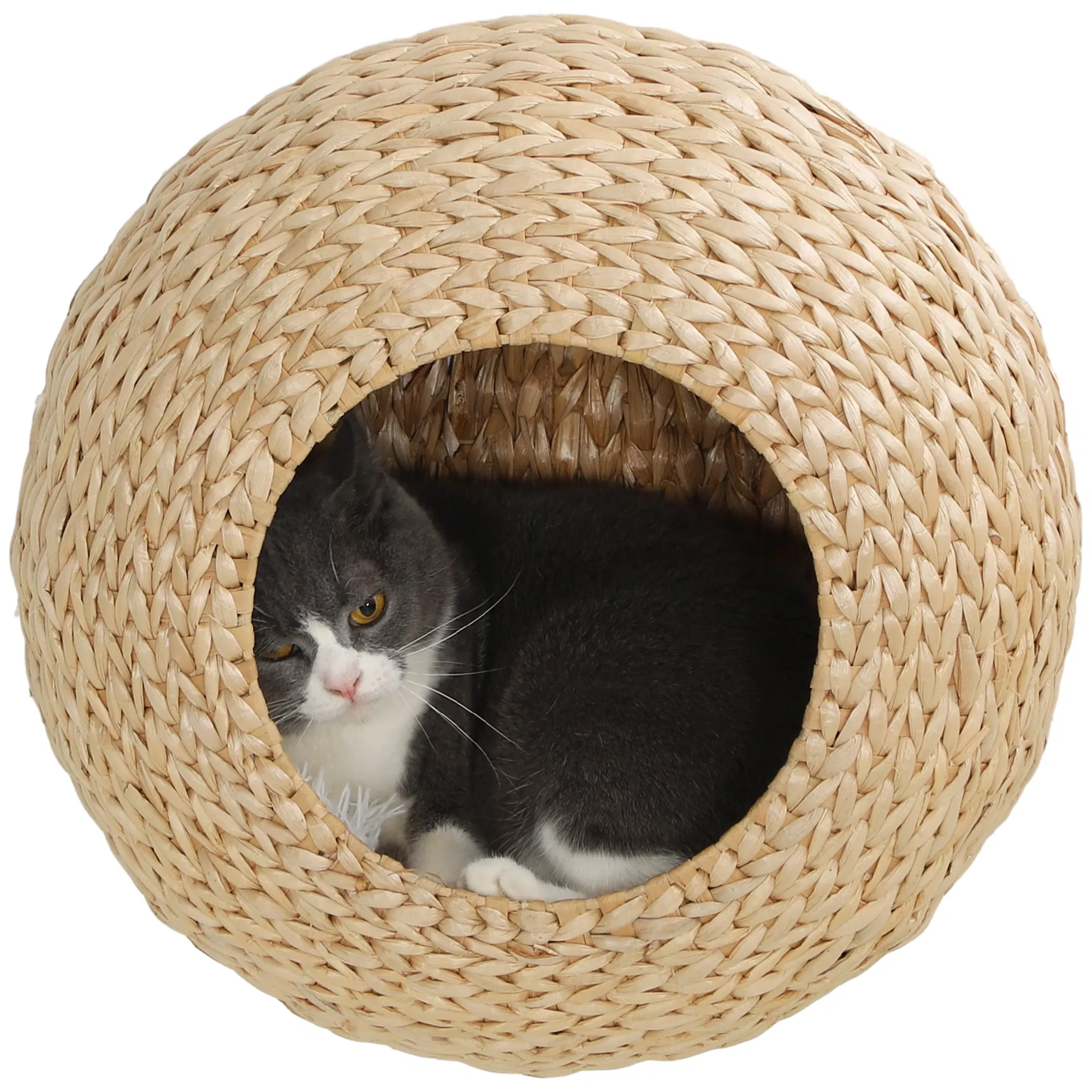 Cat Wall Shelf with Washable Cushion, Wall Mounted Cat Condo Furniture for Indoor Kittens, Beige — image 1