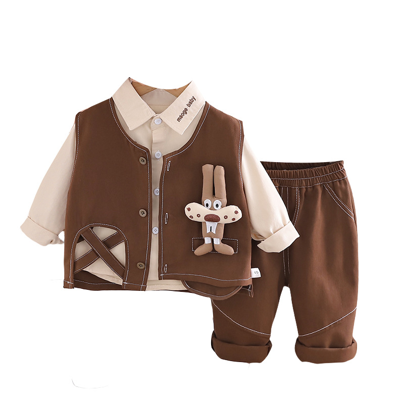 Spring Autumn 3-Piece Cotton Bunny Set for 0-4 Years Old Boys Girls — image 6