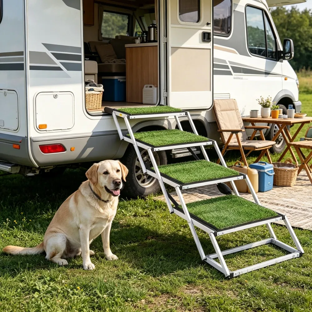 Pet Stairs with Adjustable Height for Outdoor — image 1
