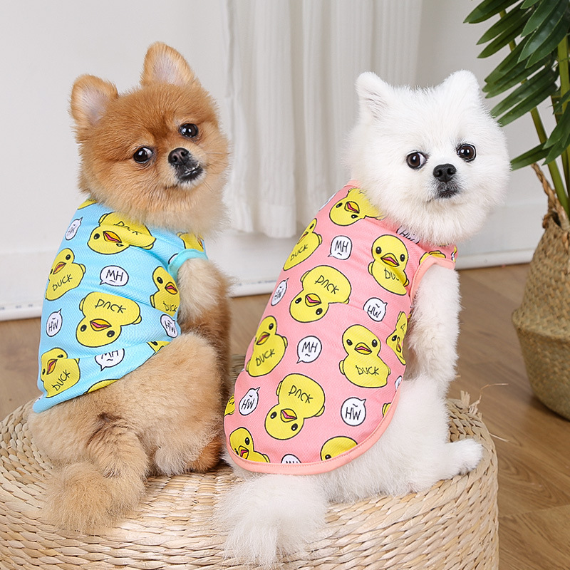 Ropa de Verano para Perros y Gatos - Vestido de Pato Amarillo con Malla Grande Tamaño — imagen 3