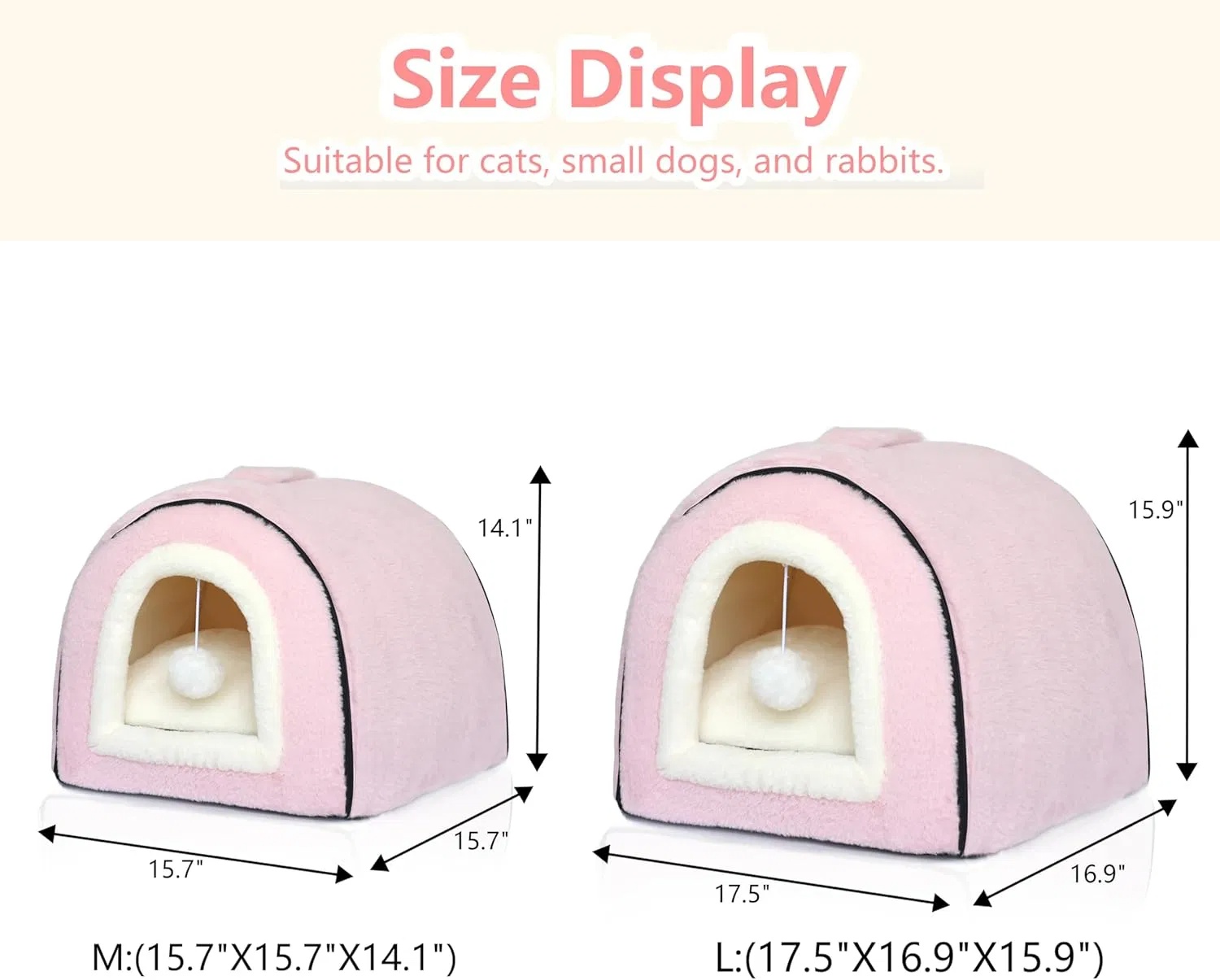 Caja de Descanso para Gatos Domésticos Reversible - Refugio Acogedor con Base Antideslizante y Resistente al Agua — imagen 1