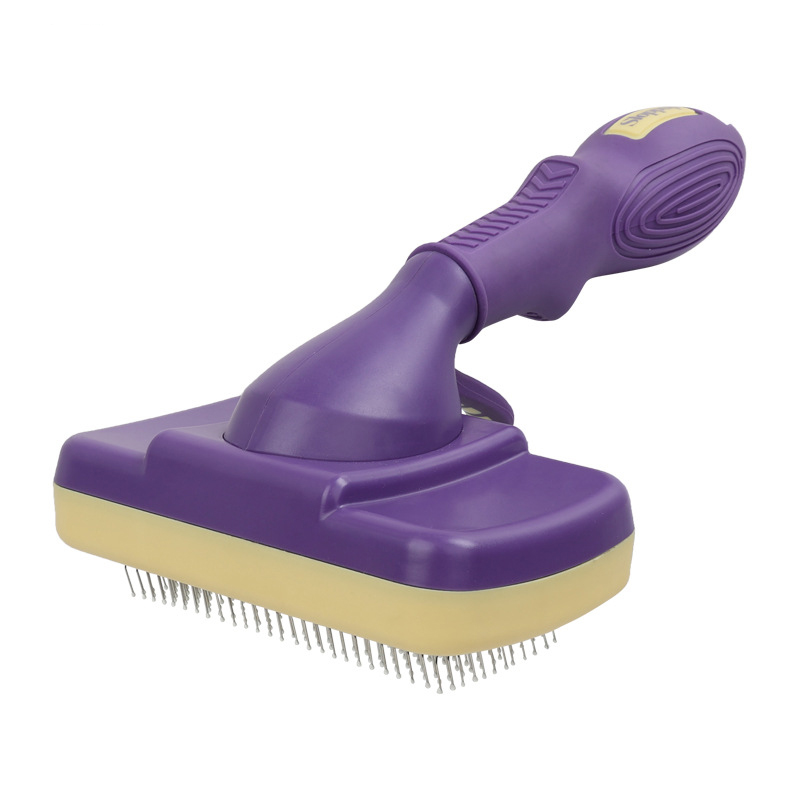 Pet Products Cat Automatic Hair Removal Comb Knot Removal Pet Comb One Button Hair Removal Comb — image 5