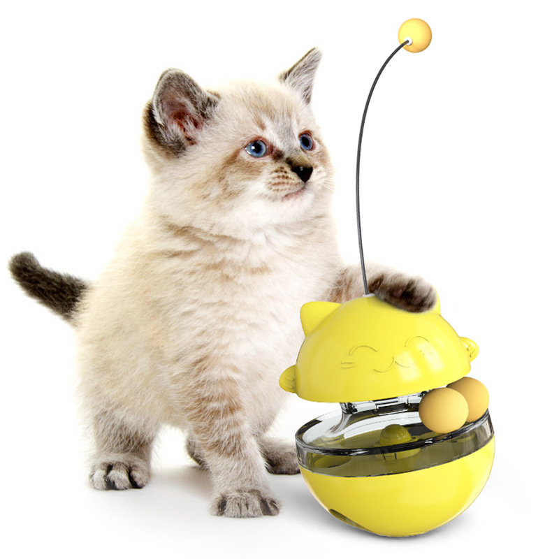 Leaking Food Ball Teasing Cat Stick Tumbler Cat Turntable Toy Pet Supplies — image 4