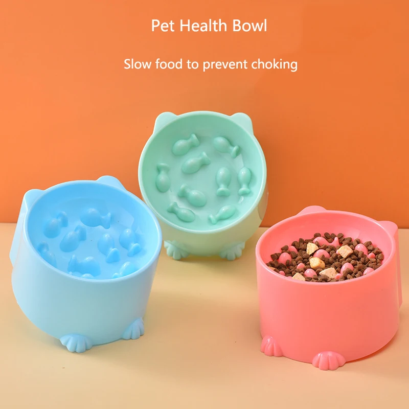Comida Lenta para Perros y Gatos: Desecho con Soporte Cervical - Plato de Rompecabezas contra Engullidos Rápidos para Prevenir la Dilatación — imagen 1