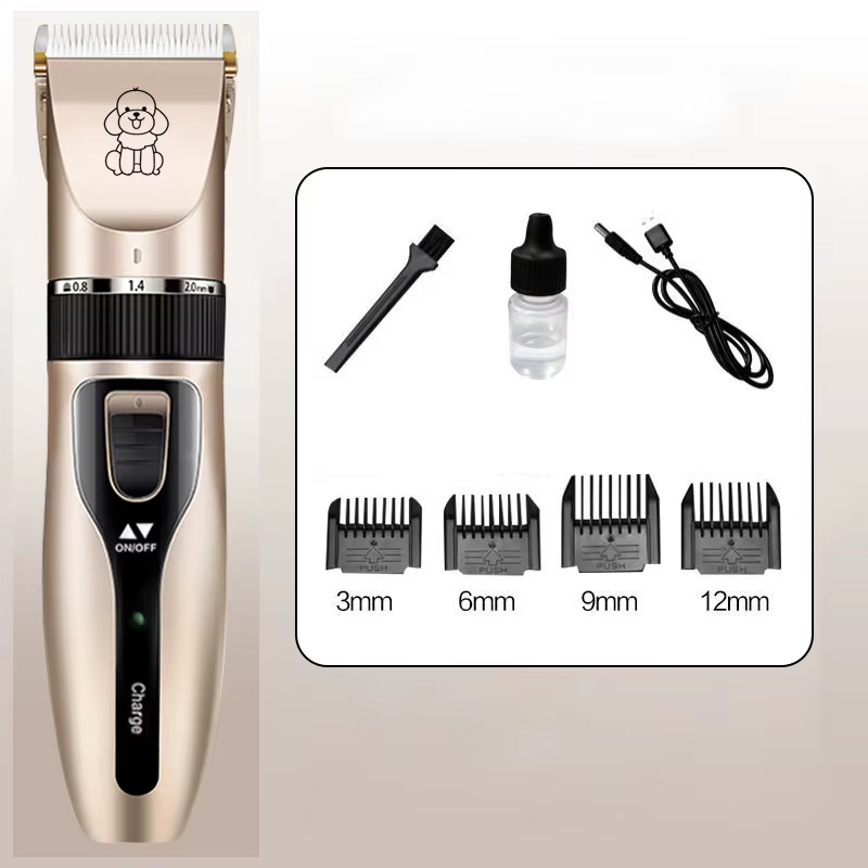 Professional Pet Hair Trimmer for Dogs Cats Rabbits, Rechargeable Grooming Clipper Ceramic Blade Low Noise Hair Cutting Tool — image 2