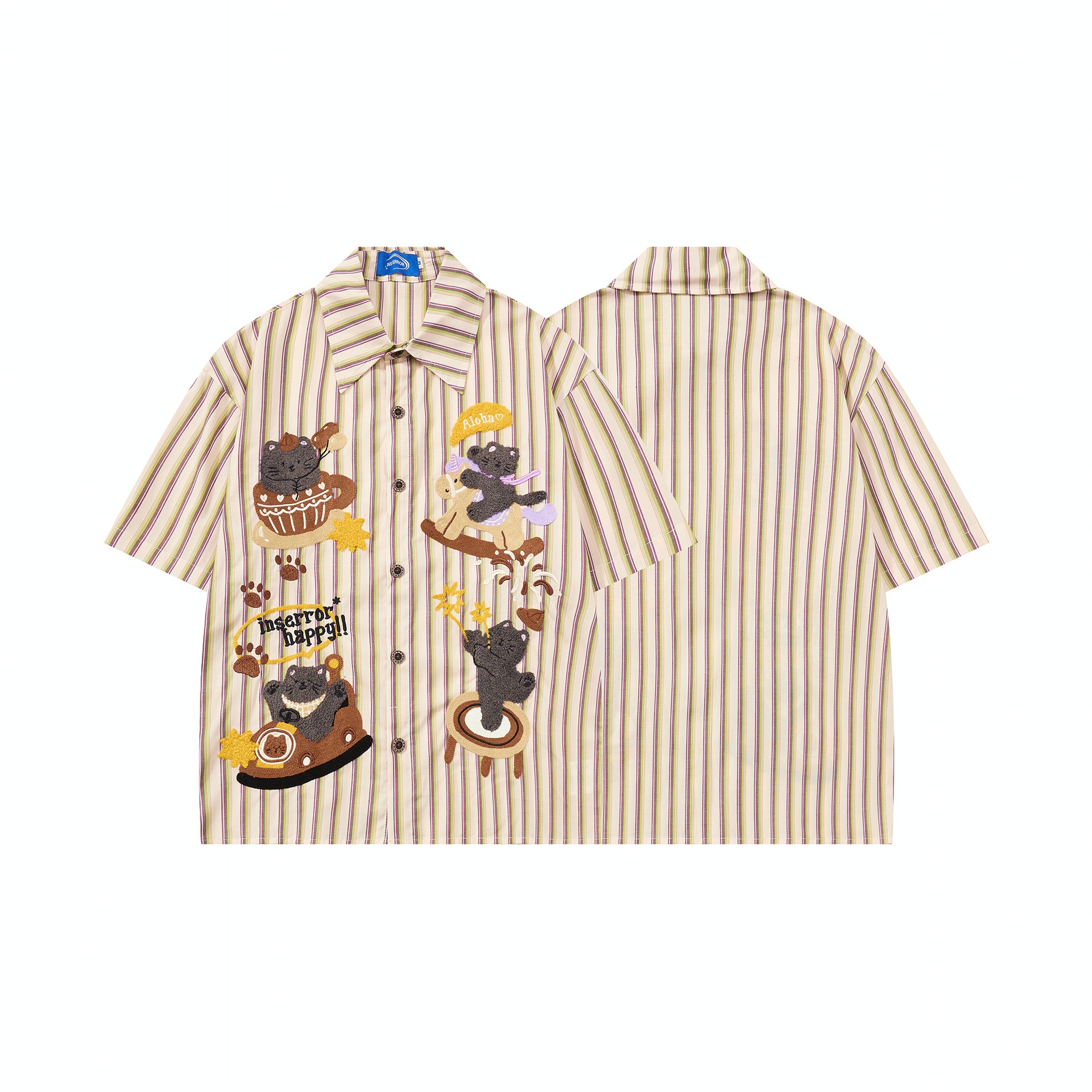Towel Embroidered Cat Short Sleeve — image 4