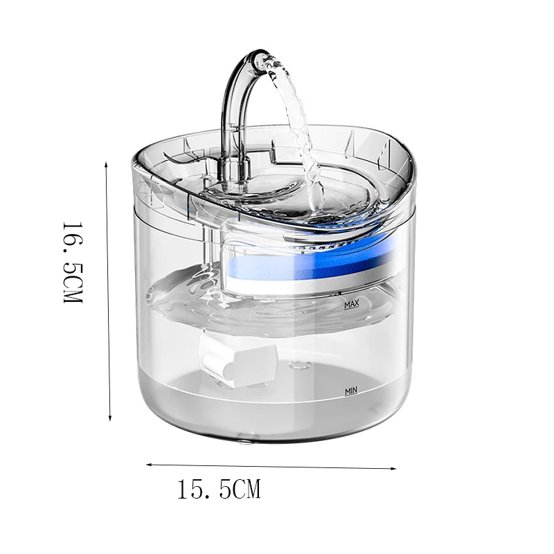 Dispensador de Agua Automático para Mascotas Circulación Inteligente Temperatura Constante Electrodoméstico Silencioso Accesorio de Suministros para Mascotas — imagen 6