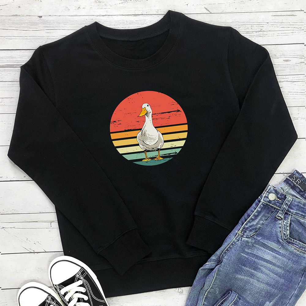 Cute duck print pattern hoodie — image 4