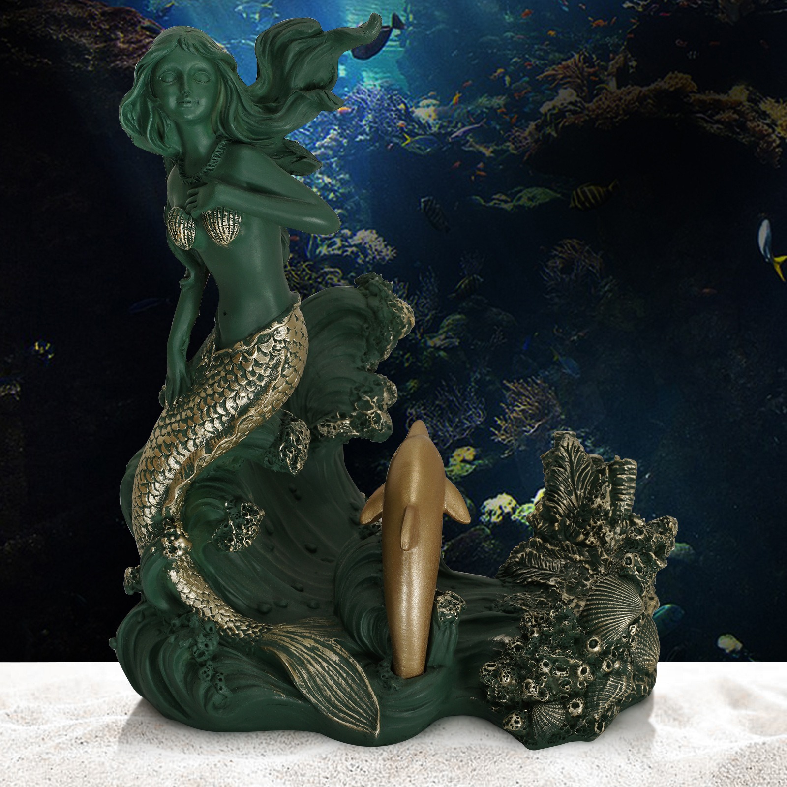 Decoraciones de vino rojo en resina para mermaids — imagen 6