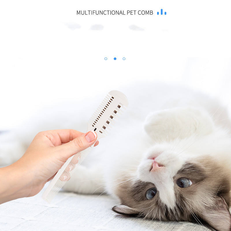 Pet Comb Beauty Tool Multi-Purpose Comb Knife Pet Floating Hair Shaving Blade Spare Straightening Convenient And Practical — image 5