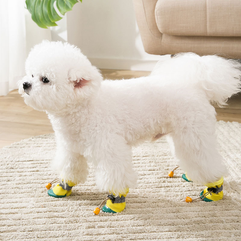 4 Piezas de Zapatos de Suela Suave para Cachorros, Diseño de Cocodrilo, para Salidas de Verano, Protección para Patas de Perros Pequeños tipo Teddy, Uso en las Cuatro Estaciones — imagen 3