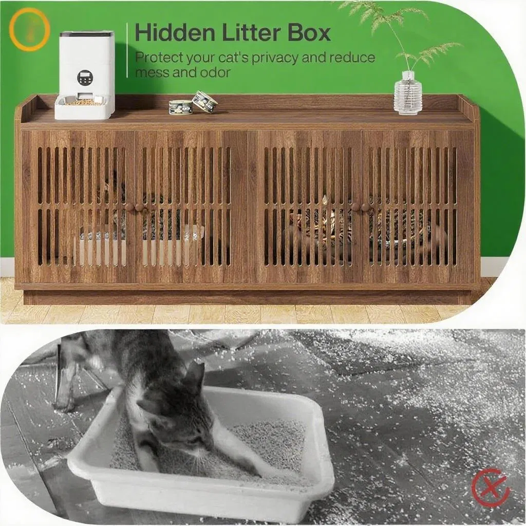 Cat Litter Box, Cat Litter Box Enclosure — image 2