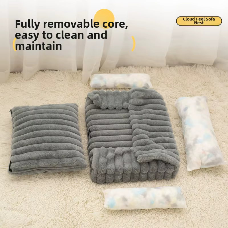 Pet Dog Cat Beds Dog Beds Soft Sofas Mats Pets Fashion — image 3