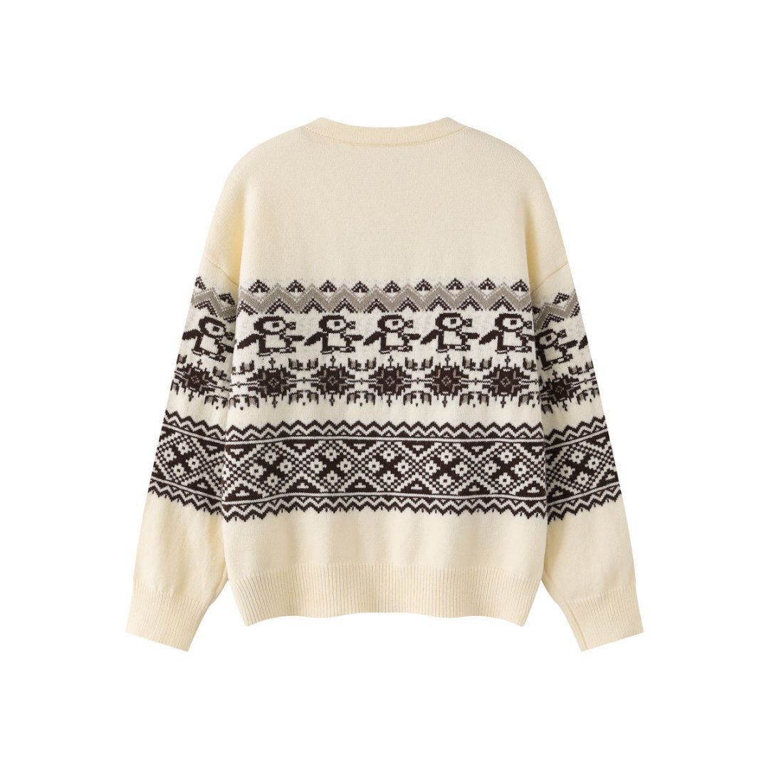 Fei'er Island Penguin Jacquard Sweater — image 3