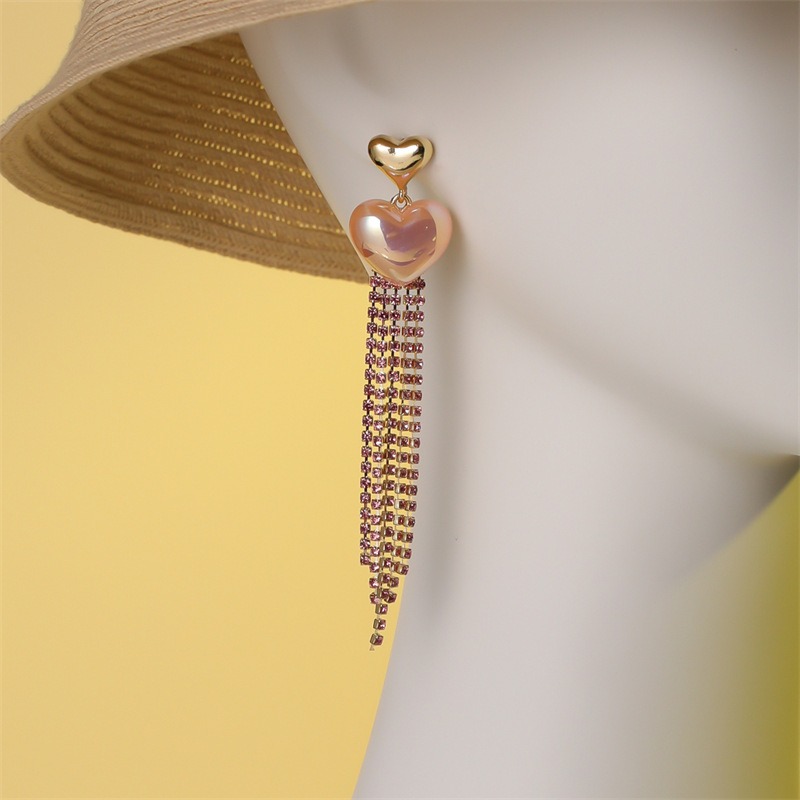 Pulseras de Orecillas con Tassel para Mujer Estilo Largo Temperamento de Amor — imagen 6
