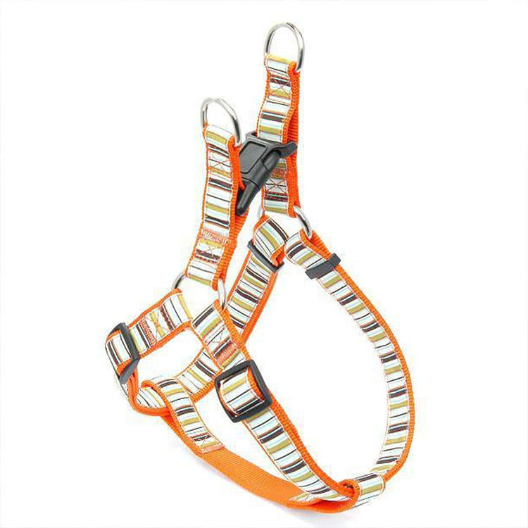 New Pet Supplies Dog Striped Nylon Chest And Back (Including Leash) Cover — image 4