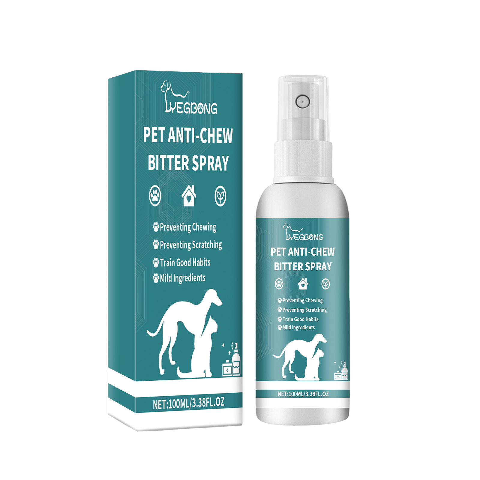Corrective Chewing Spray For Pets, Anti-Cat/Dog Scratching Sofa Chewing Pet Behavior Modification Spray — image 3
