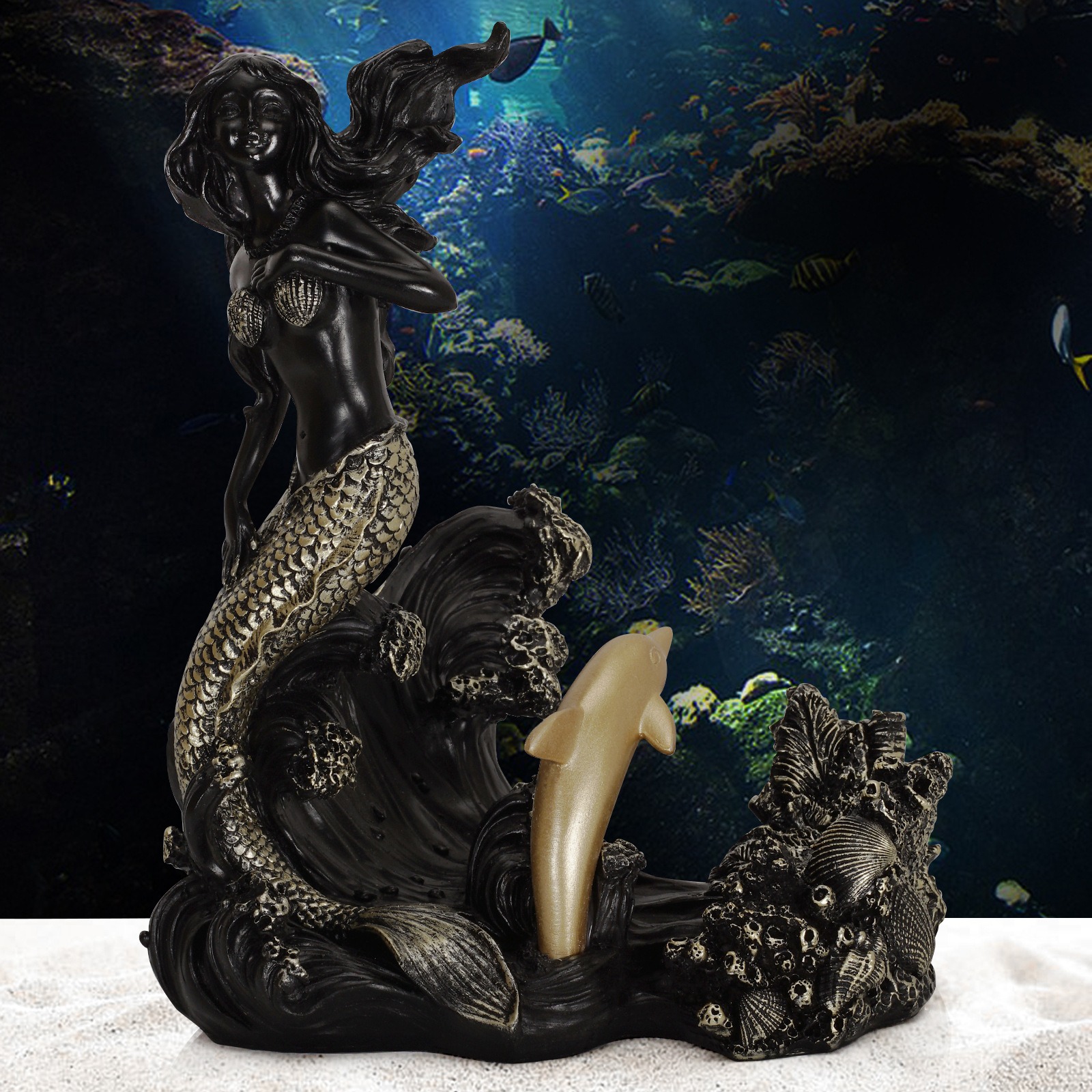 Decoraciones de vino rojo en resina para mermaids — imagen 7