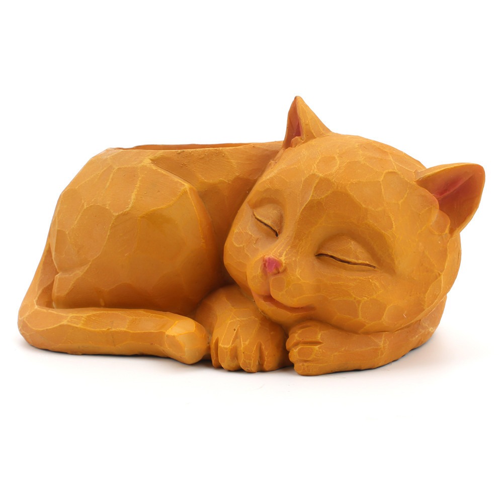 Sleeping Cat Meaty 3D Cartoon Creative Potted Plants — image 4