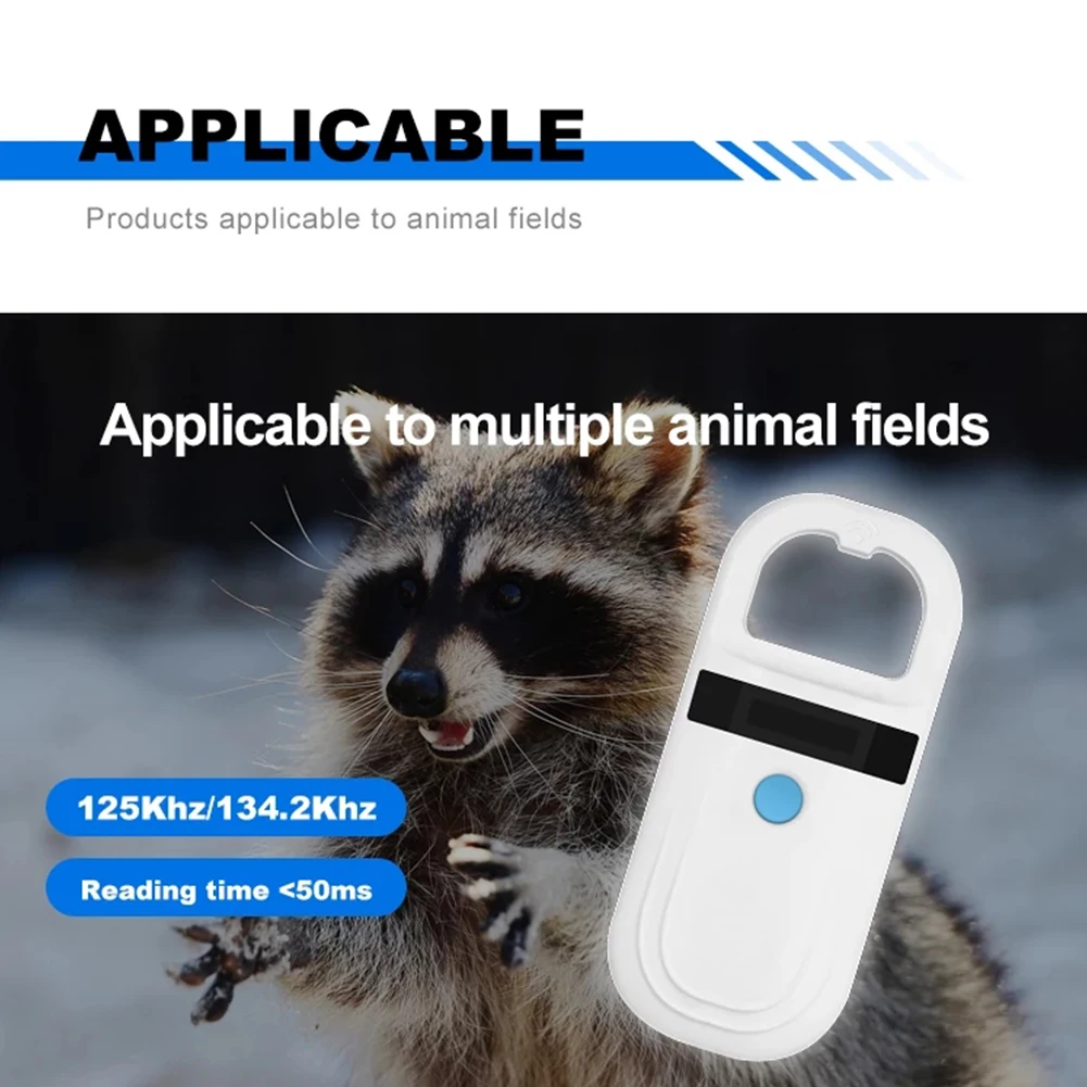 Pet Microchip Scanner ABS High-brightness OLED Display ISO 11784 11785 FDX-B ID64 ID Tag Reader — image 3