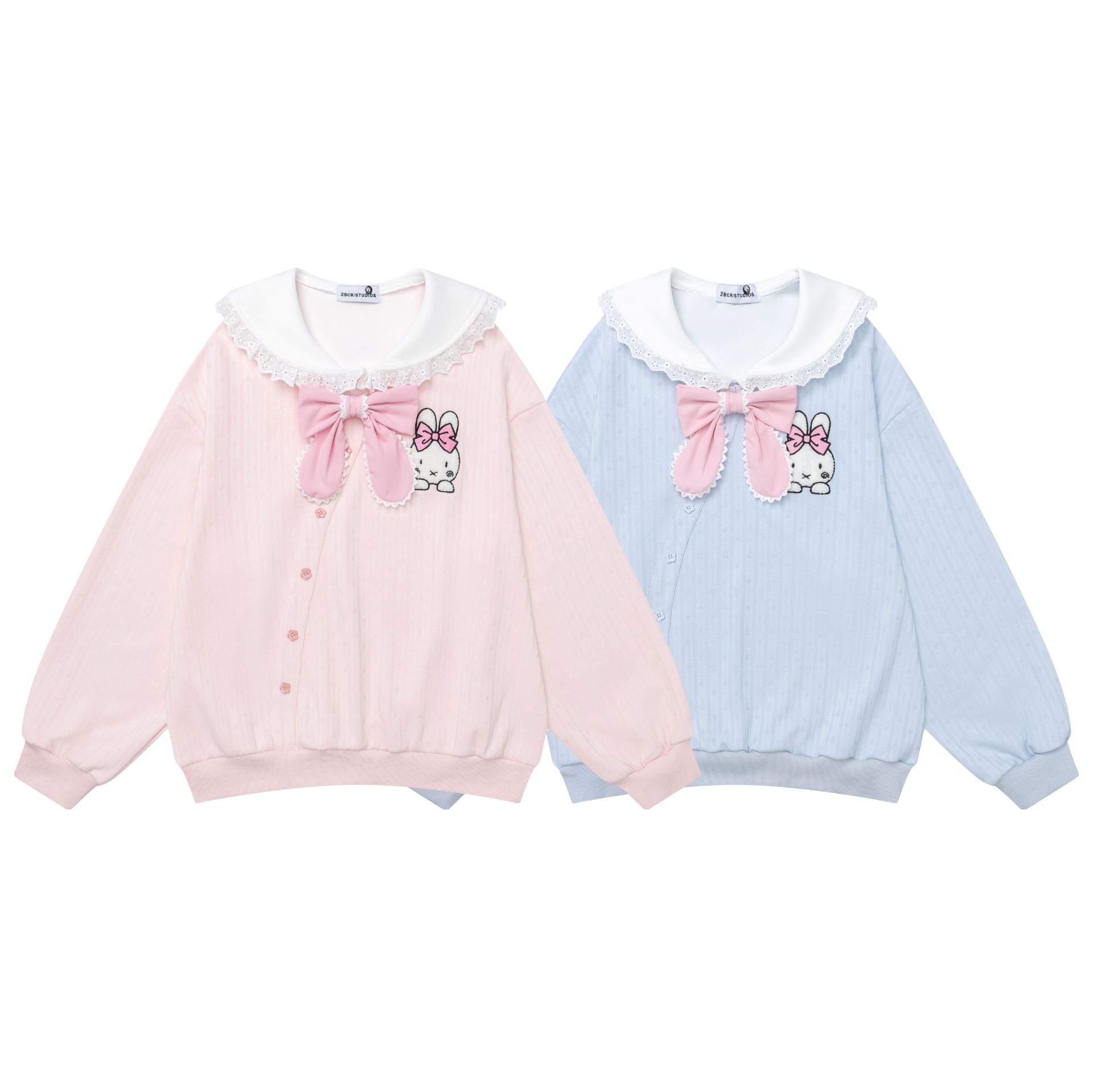 Embroidered rabbit hoodie — image 6