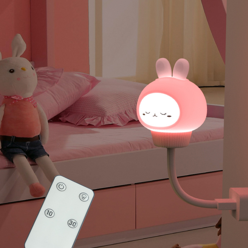 USB Bear, Rabbit, Kitten, Duckling, Children's Room, Dormitory, Breastfeeding And Feeding, Remote Control Night Light — image 10