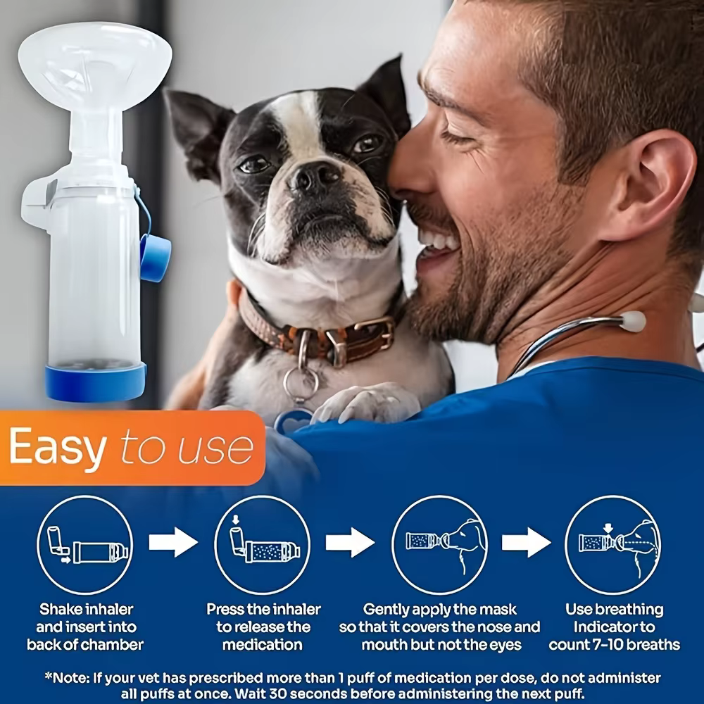 Adjustable Pet Nebulizer Mask, Large-Capacity Aerosol Spacer, Respiratory Care for Pets — image 5