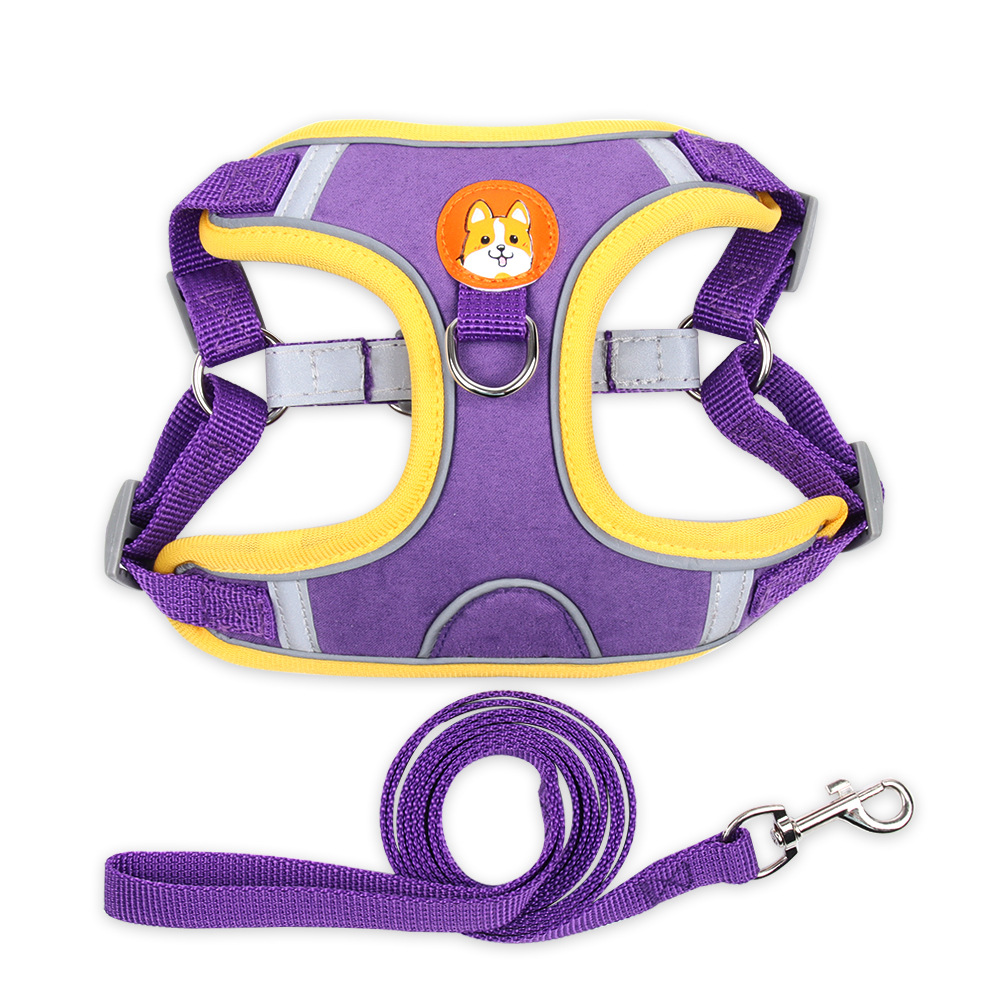 Pet Chest Harness Vest Type Dog Harness Small Dog Rope Reflective Dog Leash — image 6