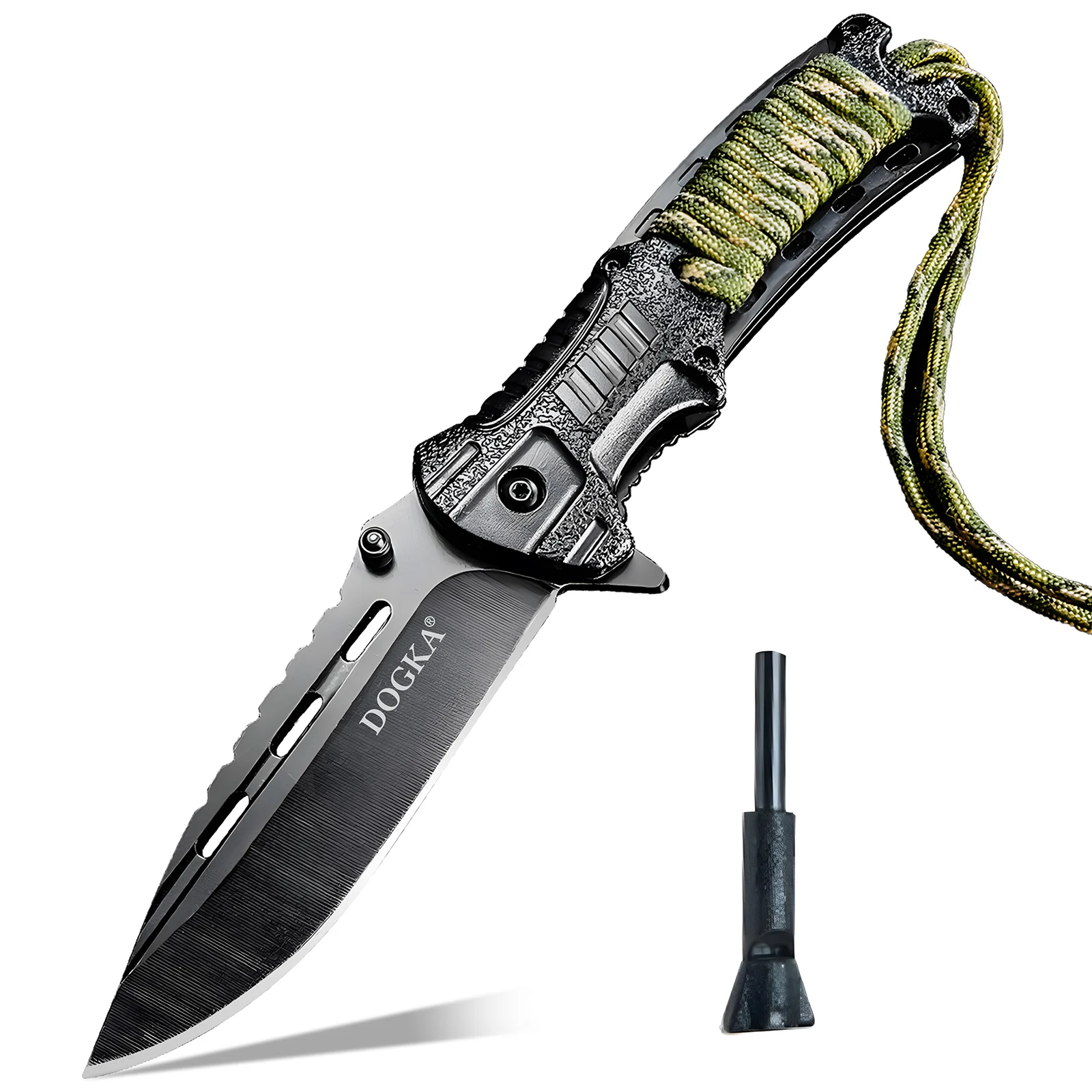 Men's Multi-Functional Folding Knife with Rope for Outdoor Camping Hunting Exploration Fishing - Valentine's Day Gift — image 1