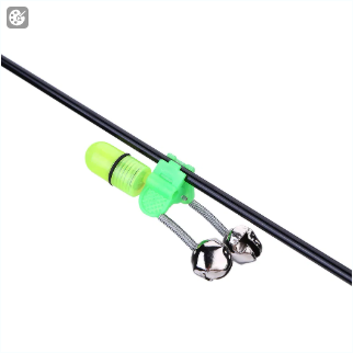 Alarma de Mordida LED para Pesca Nocturna, 10/40 Piezas, 2 Campanas, Luz, Clip para Punta de Caña, Anillo de Alerta — imagen 6